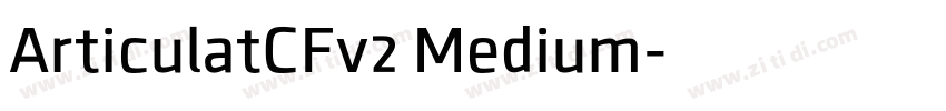 ArticulatCFv2 Medium字体转换